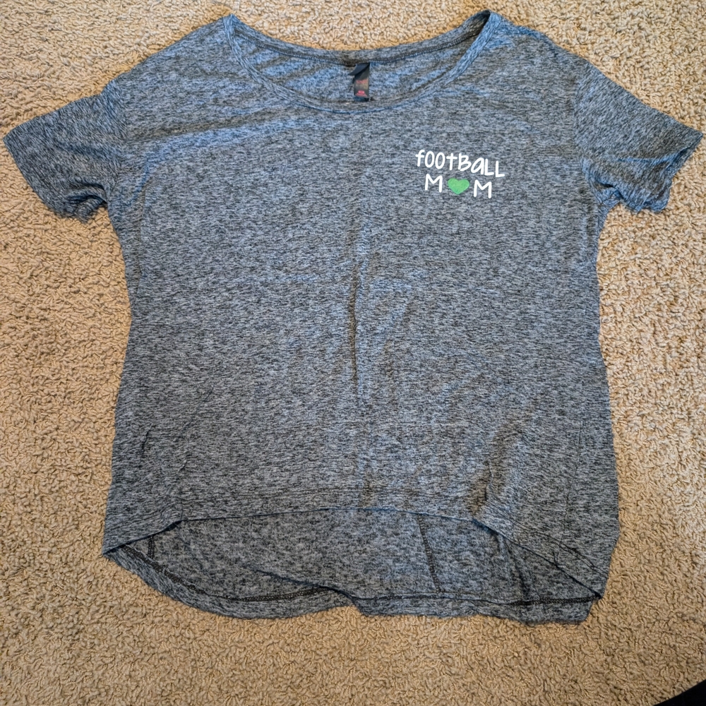 District Gray Football Mom Kids Tee